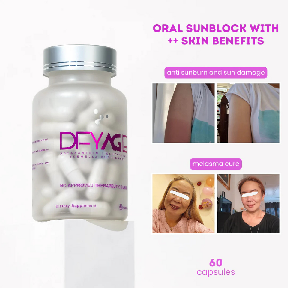 Dfyage Oral Sunblock – Daily Skin Defense & Glow Support (60 Capsules)